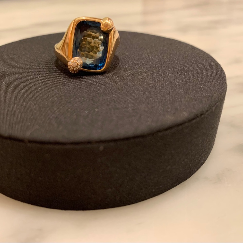 Pomellato Ritratto Topaz & Diamond Ring - Picture 8 of 15
